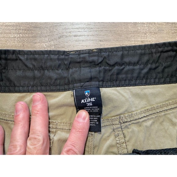 KUHL Ramblr Mens 36 x 10IN Inseam Outdoors Casual Hiking Cargo Patina Dye Shorts - Picture 4 of 9